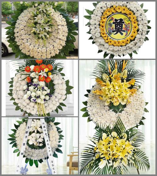 山东济宁任城区安居街道前埝口村花圈速递